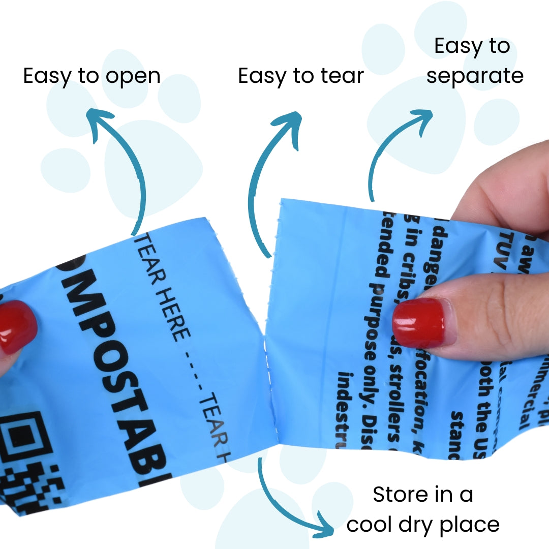 480 Compostable Dog Poop Bags with Handles ($14.50 per box)