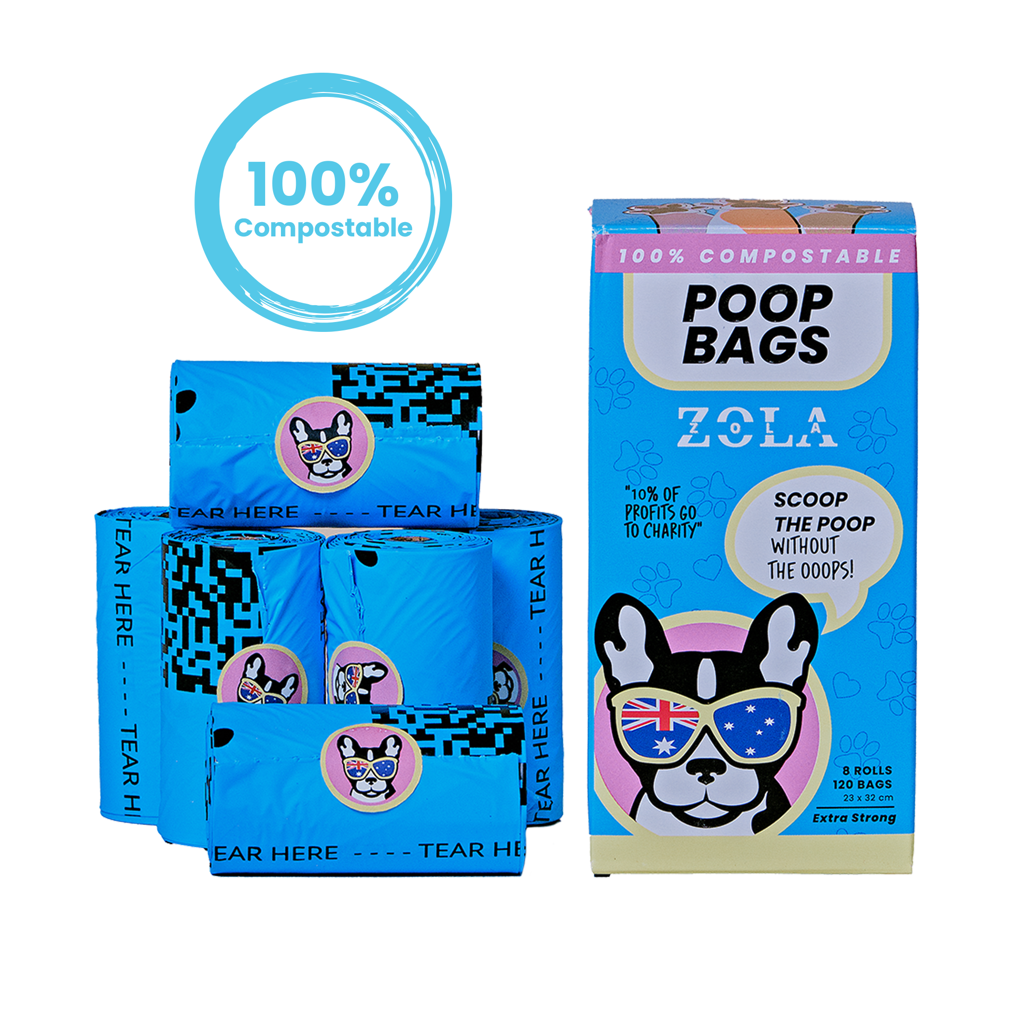 Dog Poo Bags (Flat Top Style)