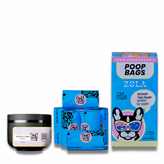 The Poop & Pamper Pack: Poop Bags + Nose & Toes Balm