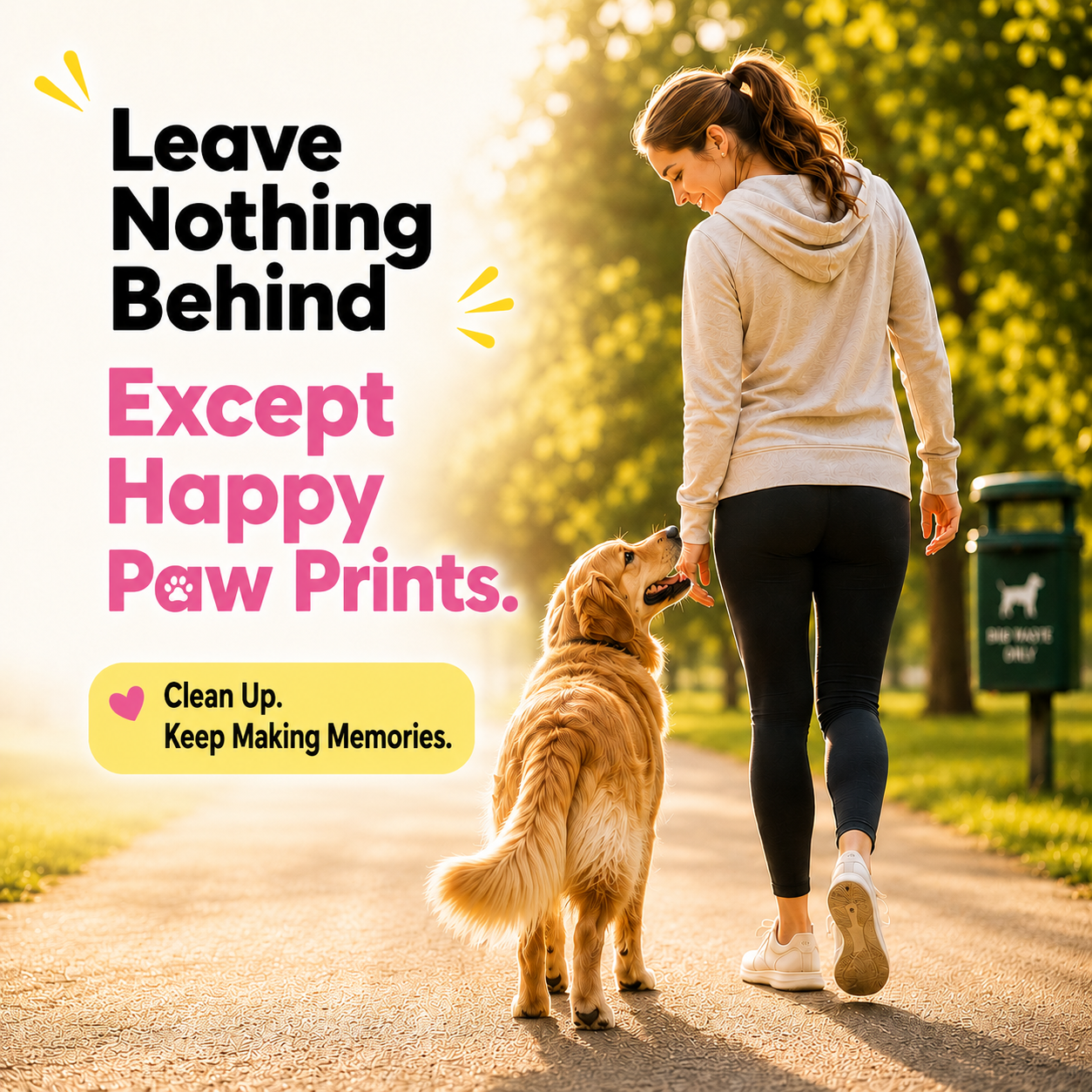 Leave nothing behind - Zola Zola compostable dog poo bags break down without plastic residue